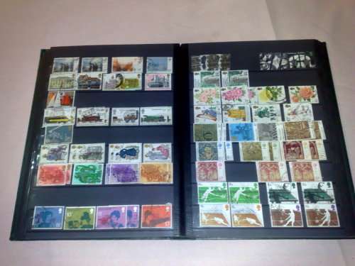 SUPERB LIGHTHOUSE 16 PAGE(32 PAGES TO USE)STOCKBOOK-FILLED WITH MANY HUNDREDS GB STAMPS-HUGE CV