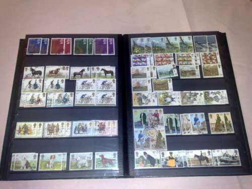 SUPERB LIGHTHOUSE 16 PAGE(32 PAGES TO USE)STOCKBOOK-FILLED WITH MANY HUNDREDS GB STAMPS-HUGE CV