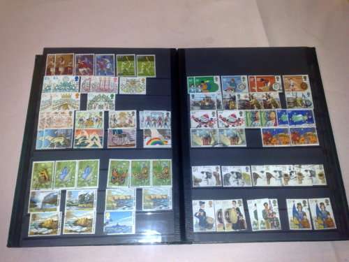 SUPERB LIGHTHOUSE 16 PAGE(32 PAGES TO USE)STOCKBOOK-FILLED WITH MANY HUNDREDS GB STAMPS-HUGE CV