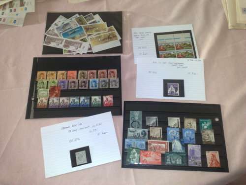 GLORY LOT TO CLEAR-CARDS,SLEEVES,PAGES,,ODDS-40  ITEMS IN TOTAL-PLUS STOCKBOOK FULL-BARGAIN LOT