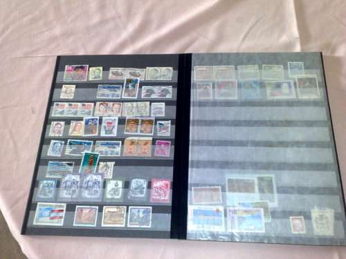 GLORY LOT TO CLEAR-CARDS,SLEEVES,PAGES,,ODDS-40  ITEMS IN TOTAL-PLUS STOCKBOOK FULL-BARGAIN LOT