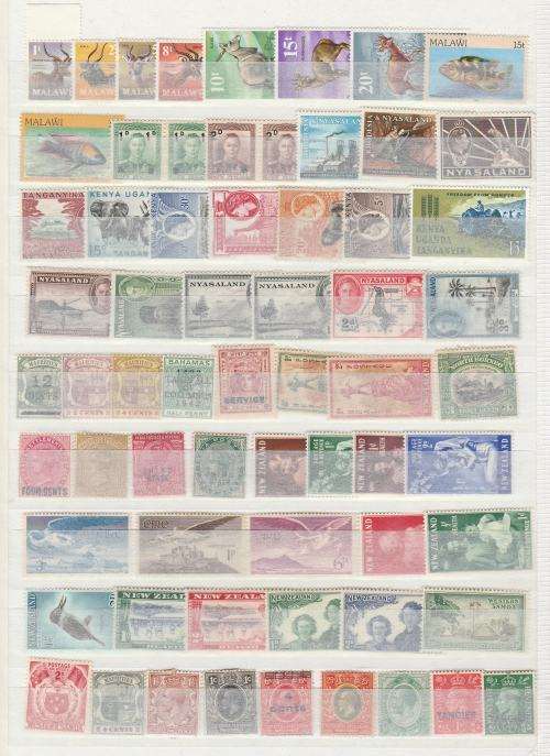 BRITISH COMMONWEALTH(MOSTLY) MM ASSORTED ON STOCKBOOK PAGE,FINE,POSSIBLE GOOD CV
