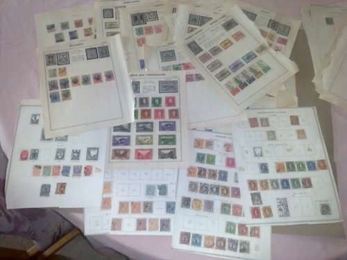 WORLDWIDE CLEARANCE-70 OLD PAGES-PAY FOR 50,GET 20 FREE-FROM OLD ALBUMS,MIXED COND