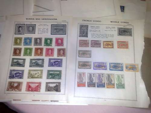 WORLDWIDE CLEARANCE-70 OLD PAGES-PAY FOR 50,GET 20 FREE-FROM OLD ALBUMS,MIXED COND