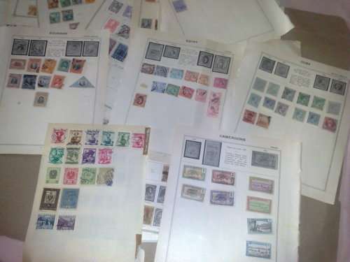 WORLDWIDE CLEARANCE-70 OLD PAGES-PAY FOR 50,GET 20 FREE-FROM OLD ALBUMS,MIXED COND