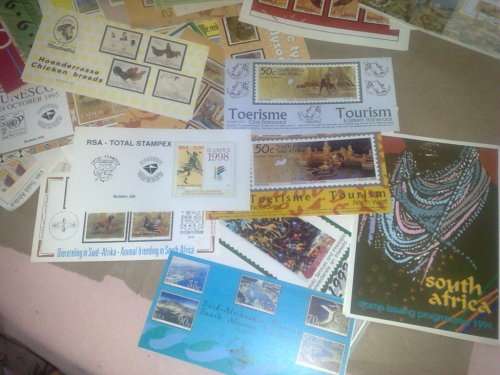 HUGE LOT TO CLEAR-FDC,MAXICARDS AND SAPO BULLETINS-HUNDREDS OF EACH-LL FINE