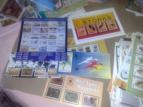 HUGE LOT TO CLEAR-FDC,MAXICARDS AND SAPO BULLETINS-HUNDREDS OF EACH-LL FINE