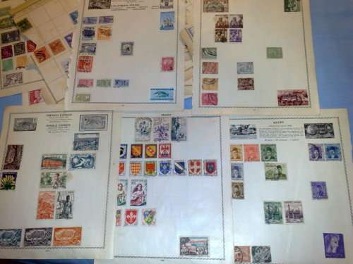 WORLDWIDE CLEARANCE-35 PAGES from OLD ALBUMS,MAINLY CLEAN-NOT CHECKED!!