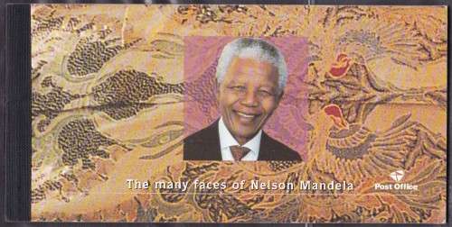 RSA - THE MANY FACES OF NELSON MANDELA, SOUVENIR BOOKLET, FINE MINT - COMPLETE AS ISSUED!!!!!