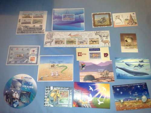 NAMIBIA-15 ASSORTED MINISHEETS-ALL FINE UM-NO DUPLICATIONS