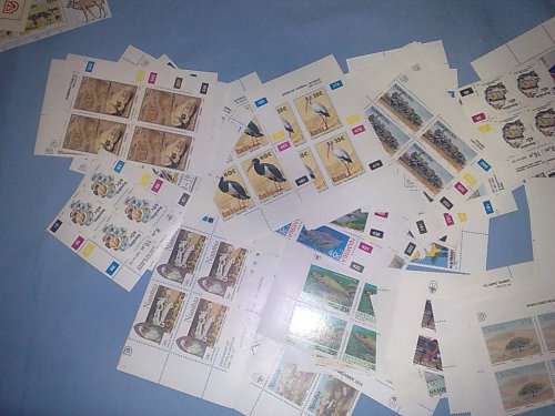NAMIBIA-12 ASSORTED M/SHEETS PLUS 77 ASSORTED CONTROL BLOCKS,EXCESS STOCK-ALL UM TO CLEAR