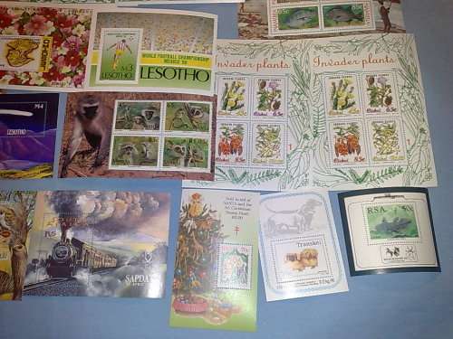 RSA-FOUNDATION,SOME LESOTHO-30 ASSORTED MINISHEETS-ALL FINE UM,BARGAIN BUY