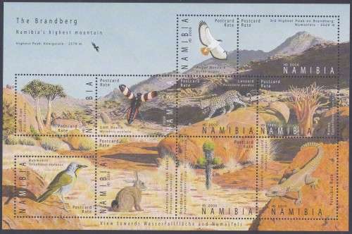 NAMIBIA - THE BRANDBERG:NAMIBIA'S HIGHEST MOUNTAIN, FULL SHEET - FINE U/M!!!!!