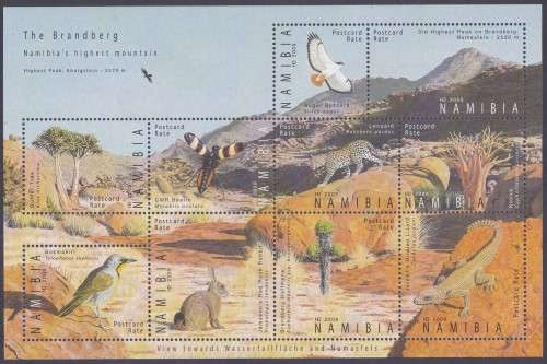 NAMIBIA - THE BRANDBERG (WILDLIFE), FULL SHEET - FINE U/M!!!!!