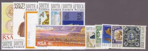 RSA - PRINTING TECHNIQUES, FINE U/M SET OF 12 SINGLES - FACE VALUE=R64.08!!!!!