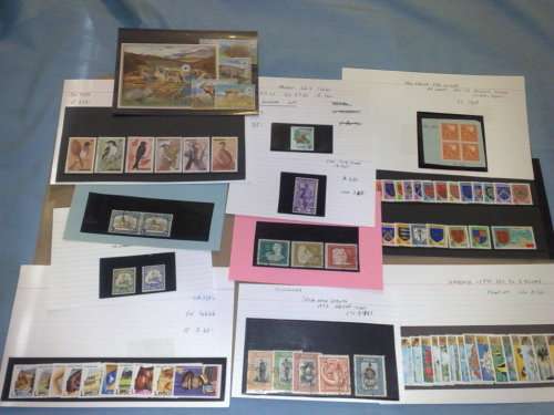 WORLDWIDE-12 CARDS WITH GOOD SETS OR SINGLE ITEMS-HIGH CV LOT R3050-ALL FINE UM ,AND USED