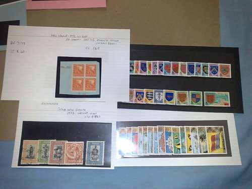 WORLDWIDE-12 CARDS WITH GOOD SETS OR SINGLE ITEMS-HIGH CV LOT R3050-ALL FINE UM ,AND USED