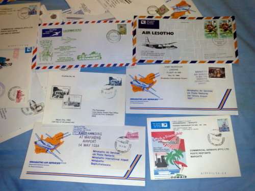 RSA-45 ASSORTED FLIGHT COVERS,MANY ILLUSTRATED,SOME DUPLICATIONS-PAY FOR 40-FIVE ARE FREE