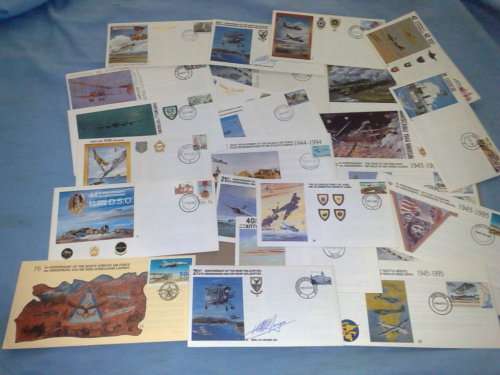 SA AIRFORCE-25 ASSORTED FDC,ODD ONE SIGNED,SOME BETTER ONES INCLUDED-ALL FINE,PER FDC