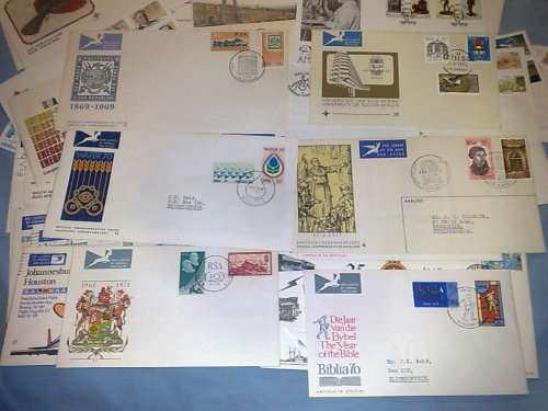 RSA-50 ASSORTED FDC-EARLY NUMBERED FDC,SA AIRWAYS AND GOOD 5TH SERIES-CLEAN-BID PER FDC