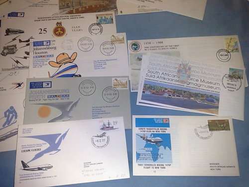 RSA-50 ASSORTED FDC-EARLY NUMBERED FDC,SA AIRWAYS AND GOOD 5TH SERIES-CLEAN-BID PER FDC