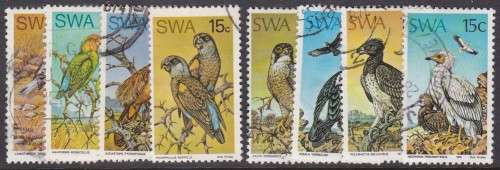 SWA - RARE BIRDS + BIRDS OF PREY, 2 X FINE USED SETS OF SINGLES!!!!!