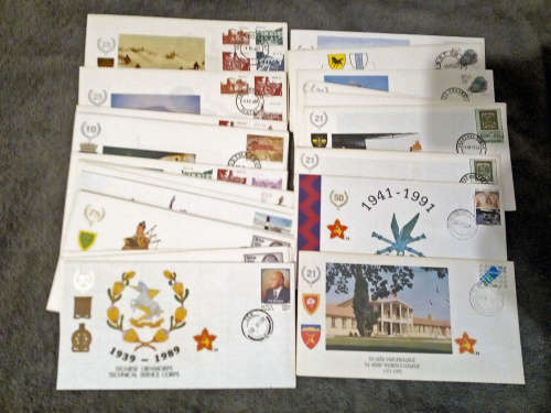 RSA-SA ARMY-FULL SET OF 34 FDC NO.1 TO NO.34-UNSIGNED-ALL FINE,SCARCE AS A FULL SET-ALL AS ONE BID