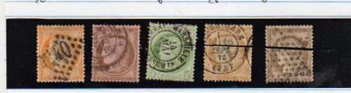 FRANCE-CERES 1871-73-PERFORATED-FINE USED ASSORTED VALUES-CV R960