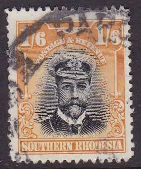 SOUTHERN RHODESIA - KGV ADMIRAL, 1/6 FINE USED SINGLE - CV:R500!!!!!