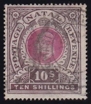 NATAL - KING EDWARD THE 7TH, 10/ FINE USED SINGLE - CV:R800!!!!!