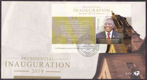 RSA - 2019 PRESIDENTIAL INAUGURATION (CYRIL RAMAPHOSA), FDC 8.125 - FINE AS NEW!!!!!