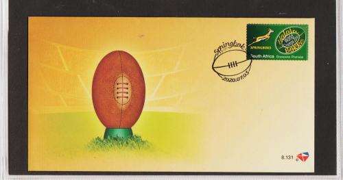 RSA-SPRINGBOKS 2019 WORLD CHAMPS RUGBY-FDC 8.131-FINE AS NEW-