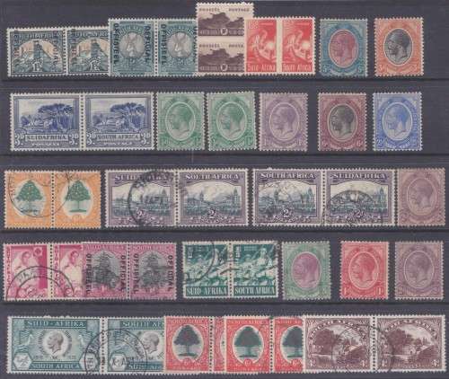 UNION SA - ASSORTED MINT + USED STAMPS, SOME FAULTS - SELLING AS IS!!!!!