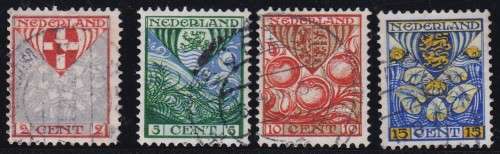 NETHERLANDS - 1926 CHILD WELFARE, FINE USED SET OF 4 SINGLES - CV:R260!!!!!