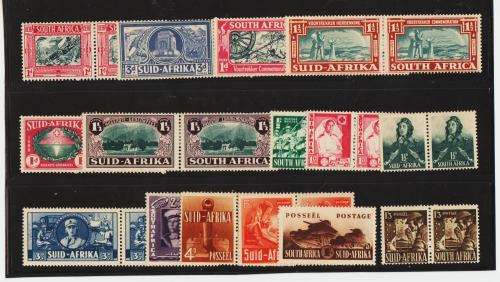 UNION SA-ASSORTED MINT PAIRS,INLCUDES LARGE WARS FULL SET,& SIGNALLER PAIR-FAIR VALUE