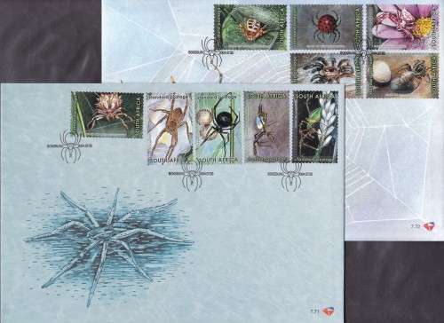 RSA - SPIDERS OF SOUTH AFRICA, FDC SET 7.71 + 7.72 - FINE AS NEW!!!!!