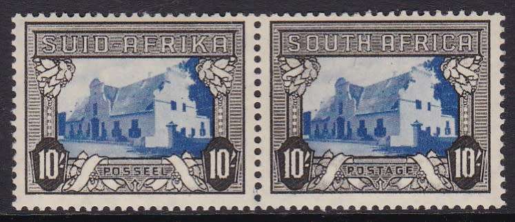 UNION SA - HYPHENATED PICTORIAL, 10/ BLUE & SEPIA PAIR, FINE U/M - CV:R2000!!!!!
