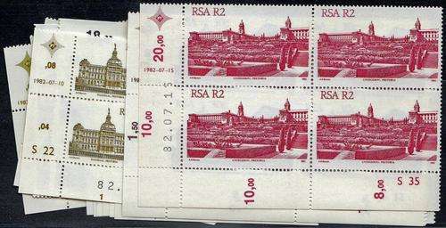 RSA - 4TH DEF ISSUE, ARCHITECTURE, FULL SET OF 17 CONTROL BLOCKS - U/M!!!!!