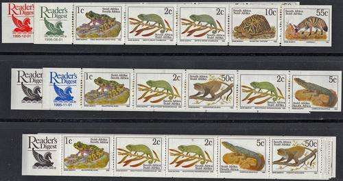 RSA - 6TH DEF ISSUE, ASSORTED READERS DIGEST BOOKLET PANES - ALL U/M!!!!!