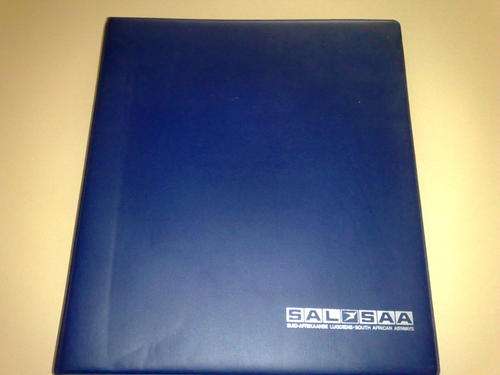 SA AIRWAYS-60TH ANN-ALBUM WITH FLIGHT COVERS-COMPLETE N0,56-100-ALL SUPERB CLEAN