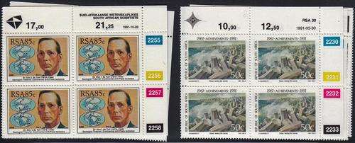 RSA - 2 X SETS OF CONTROLS, SA SCIENTISTS AND SCIENTIFIC & TECHNOLIGICAL ACHIEVEMENTS - ALL U/M!!!!!