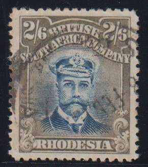 BSAC - KGV ADMIRAL, 2/6 SHILLING PALE BLUE & BROWN (DIE 2 PERF 14), FINE USED - CV:R1000 OR R550!!!!