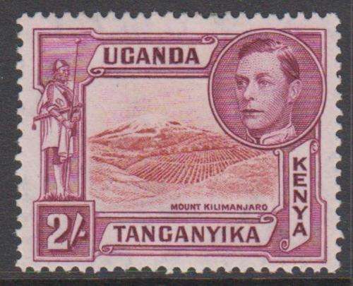 KUT - KGVI 2 SHILLING SINGLE STAMP (PERF 14), FINE M/M - CV:1260!!!!!