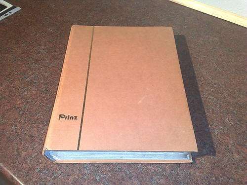 PRINZ-30 PAGE STOCKBOOK,GOOD USED CONDITION-BONUS,SOME GB KGV STAMPS INCLUDED