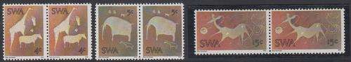 SWA - SWA ROCK ENGRAVINGS, 3 X U/M PAIRS - GOOD CV SET!!!!!