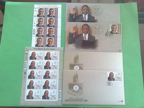 ZUMA & MOTLANTHE-SET OF FULL SHEETS AND FIRST DAY COVERS!!