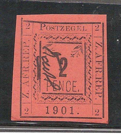 PIETERSBURG 2 PENCE-SIGNED BY CONTROLLER-FINE MINT!!!