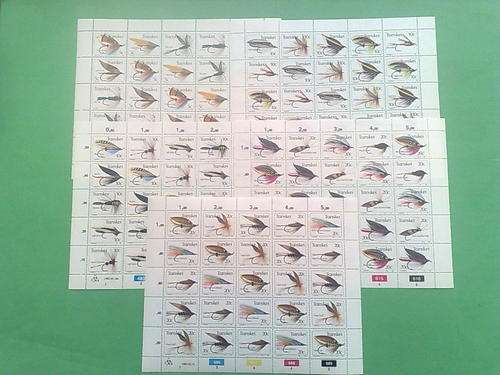 TRANSKEI - FISHING FLIES, ALL 5 SERIES FULL SHEETS - SUPERB U/M!!!!!