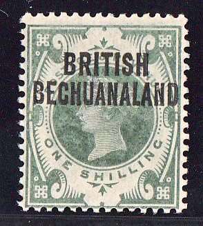 BRITISH BECHUANALAND - 1891 QUEEN VIC 1 SHILLING, U/M - CV:R400!!!!!