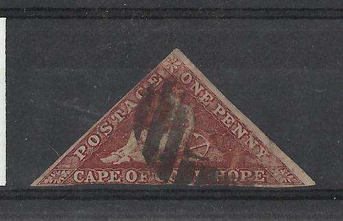 GOOD HOPE TRIANGLE-1D BROWN RED-C/V R3000-TWO MARGINS-AVERAGE  CONDITION
